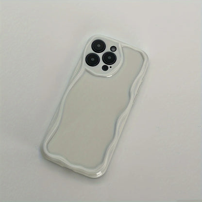 3D Wave Cute Casual Shockproof Phone Case For iPhone 17 16 Pro Max 15 14 13 12 11 XS X XR 7 8 Plus Camera Lens Protection Cover