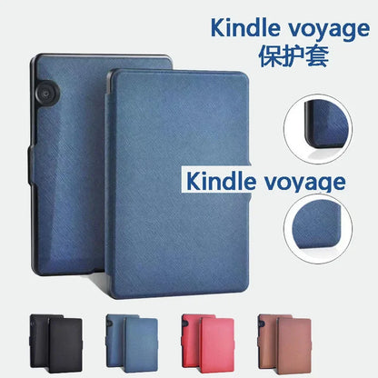 PU Leather Folio Funda Case For Kindle Voyage Auto Wake/Sleep E-Reader Case Colorful 6 Inch Shockproof Smart Cover Anti Scratch