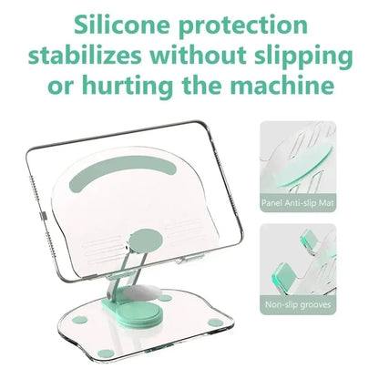Transparent Rotating Stand Acrylic Plate Desktop Mobile Phone Tablet Universal Live Folding Adjustment Computer Support Stand