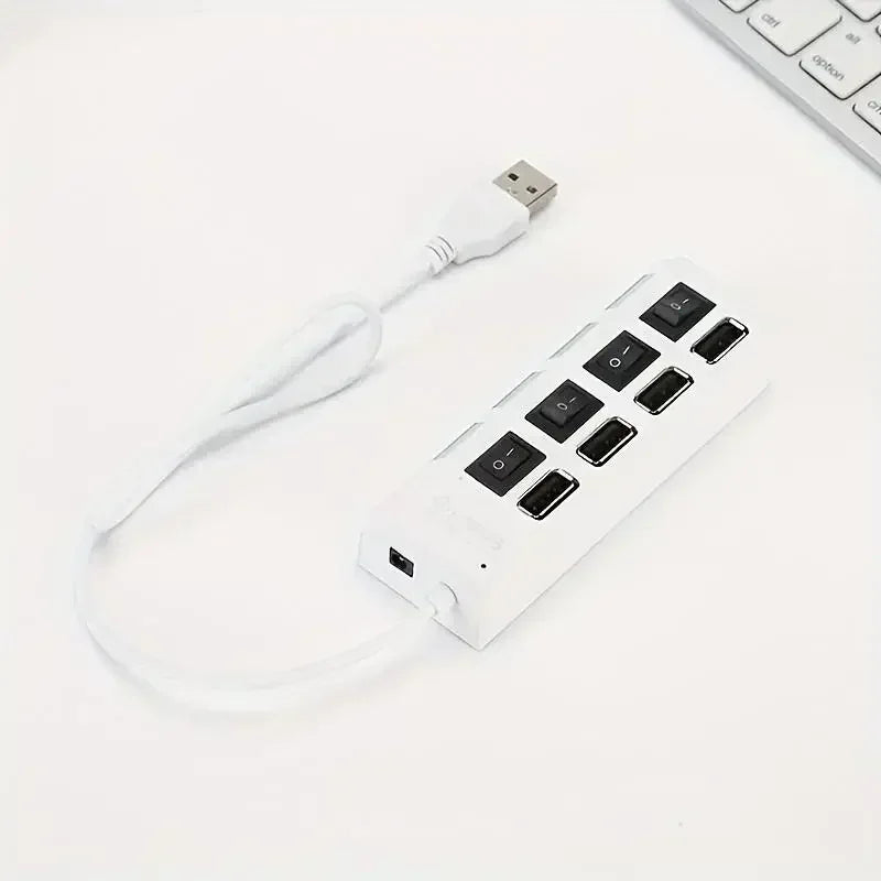 USB 3.0 Hub 4 Port 7 Port High Speed Data Transfer Expander with Led Switch Lamp Power Adapter For PC Laptop Flash Drive U Disk