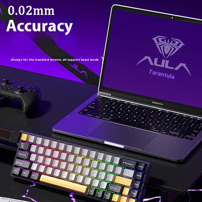 Aula Win68 HE Magnetic Switch MIni E-sports Gaming Keyboard 8k Wired Custom Hot Swap RGB Mechanical Keyboard for Pc Gamer Gift