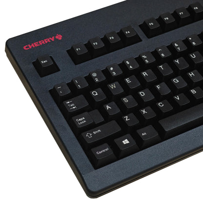 CHERRY G80-3494 Black White Plastic Case Black Green Silent Red Switch 104 Full Size Retro Typing Mechanical Keyboard