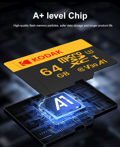 KODAK Memory Card 512GB 256GB Micro SD UP TO 100MB/s Class10 U3 32GB 64GB 128GB TF Card HD For USB Card Reader Adapter Microsd
