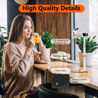 Kimdoole VESA Monitor Desk Mount Single Monitor Stands Freestanding Fits 13'' to 18'' Computer Screen with Height Adjustable