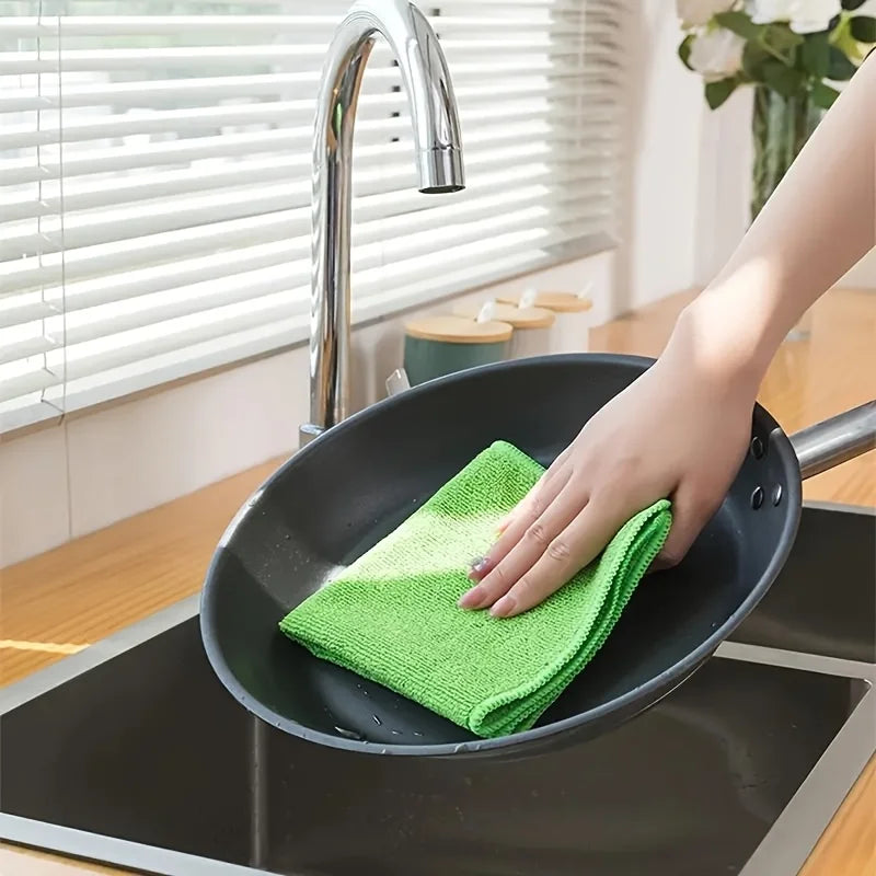 Microfiber Cleaning Cloth Set Household & Kitchen Multi-Purpose Towel, Durable and Absorbent, Bathroom and Furniture, Easily