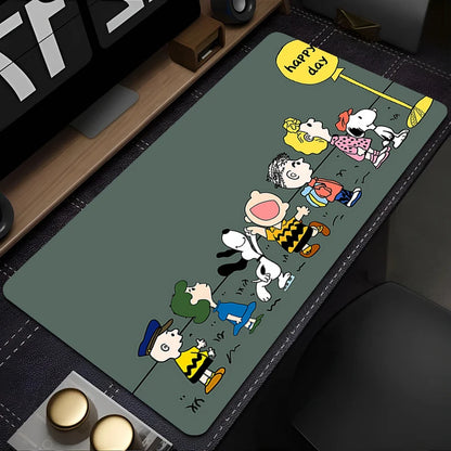 Mouse pad large Gaming Desk Mat Computer Keyboard desk pad Mats Non-slip rubber Game player PC carpet S-Snoopy Mousepad Kawaii