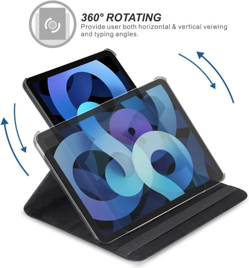 360 Degree Rotating Case for iPad(A16)11th 11 2025 A3354 A3355 A3356 Smart Cover iPad 11 10th 2022 10.9"A2696 A2757 A2777 Fundas